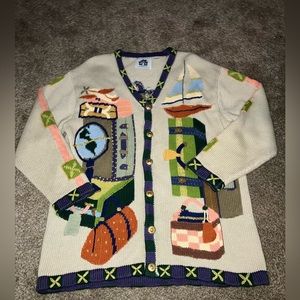 EUC Storybook Knits Traveler Sweater size 1x cardigan